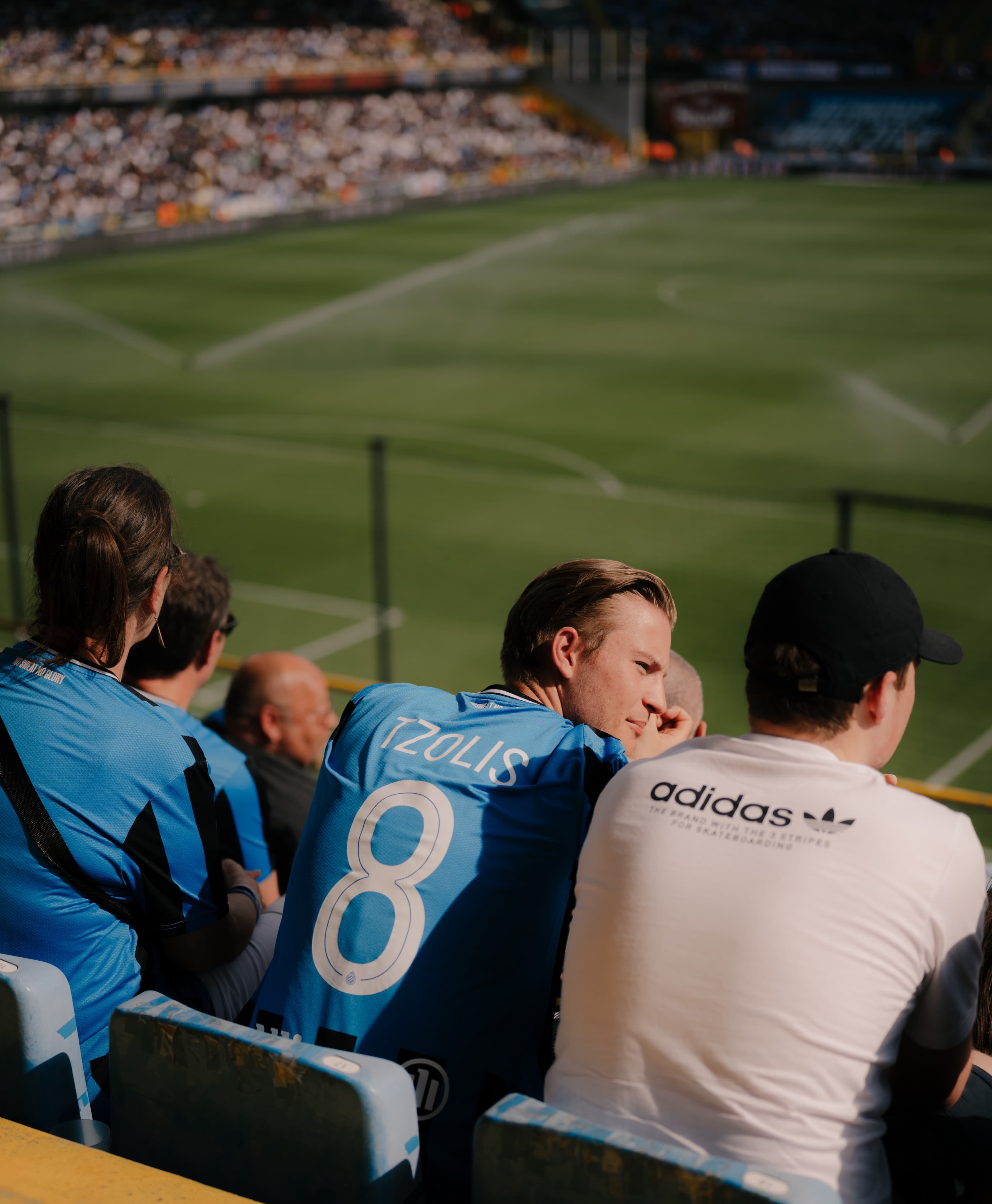 In stadium